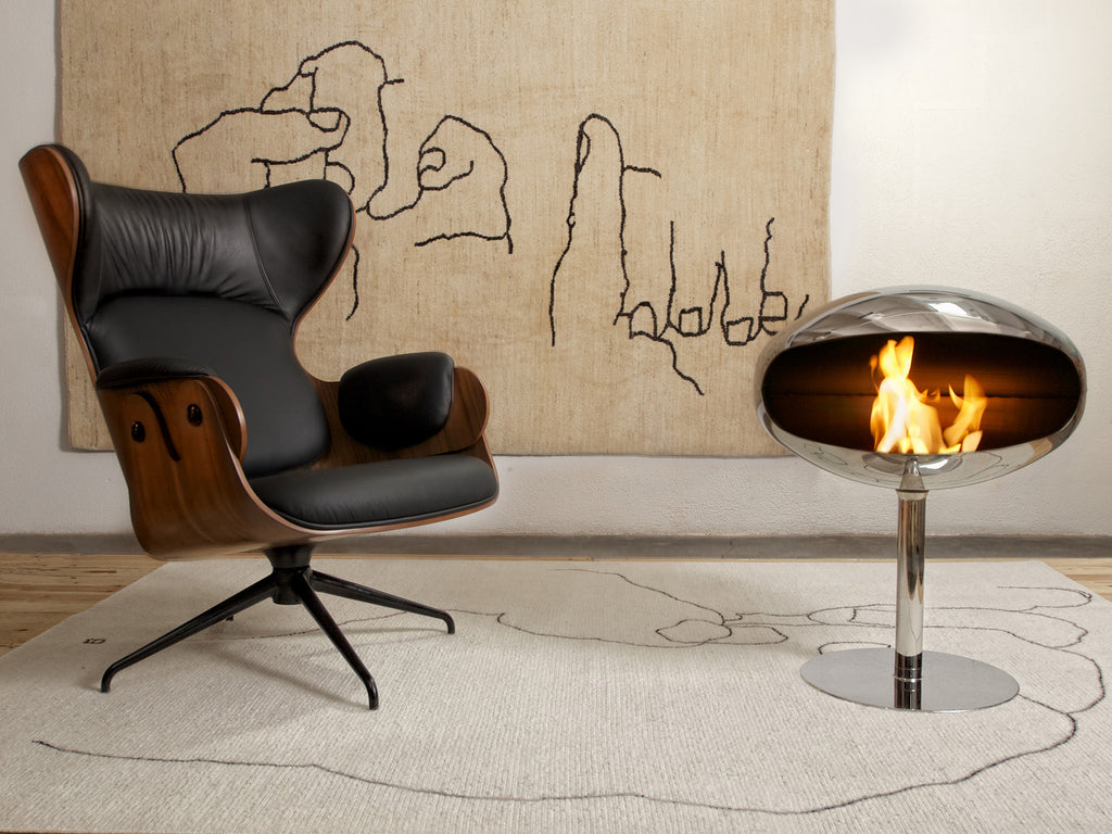 Cocoon Pedestal Bioethanol Suspended Fire Front