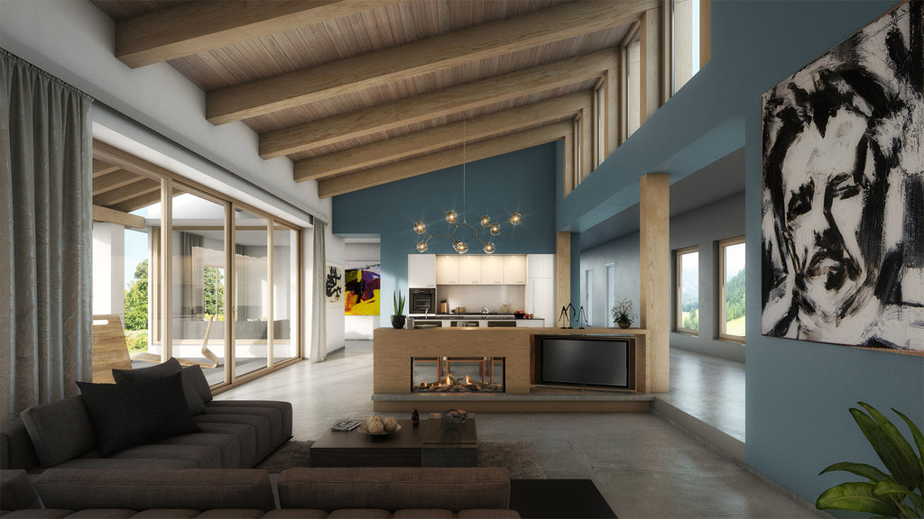 Escea DS1150 Single Sided Gas Fire Front 2