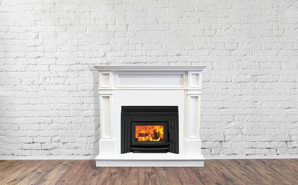 Firenzo Kompact Plaza Inbuilt Wood Fireplace Front