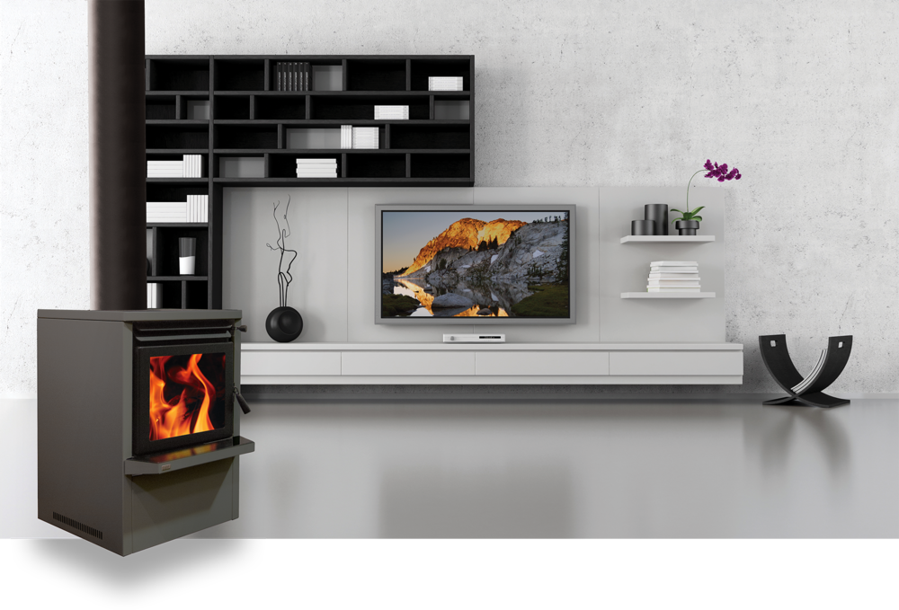 Ethos Galaxy Wood Burner Front