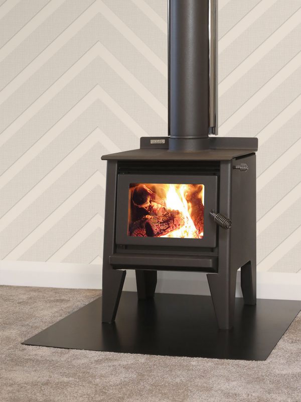 Metro Tiny Rad Wood Burner Front
