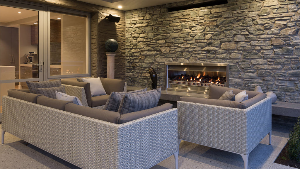 Living Flame Aura Outdoor Gas Fire