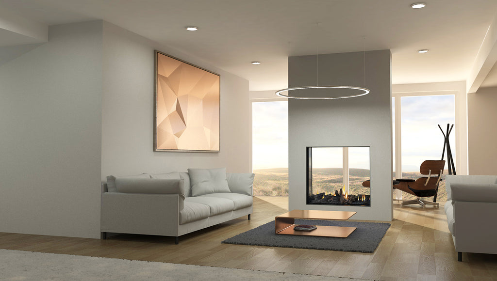 Mode Double Sided Gas Fire Front