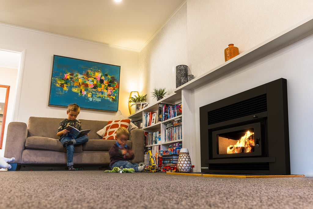 Woodsman Totara Wood Burner Side