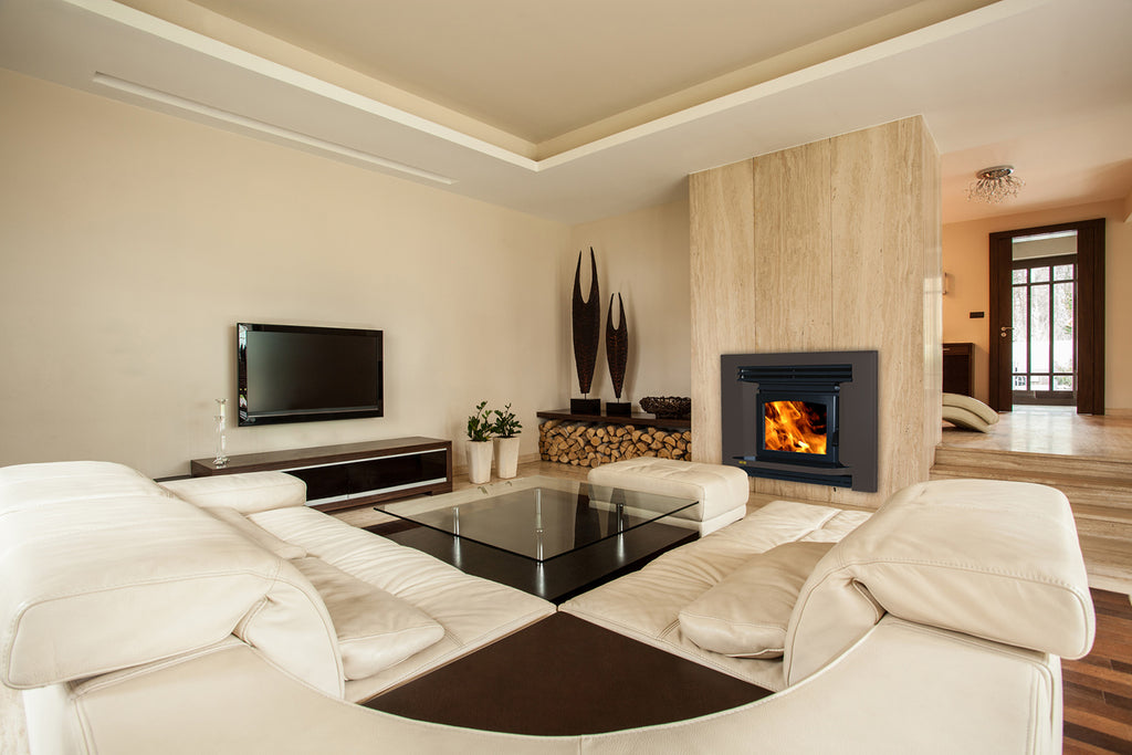 Ethos Ares Frame Inbuilt Wood Fireplace Front