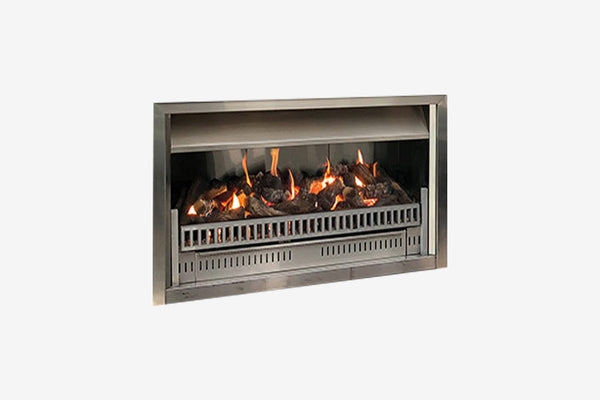 Living Flame Aura Outdoor Gas Fire Clearcut