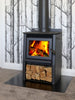 Metro Tiny Rad Woody Wood Burner Front